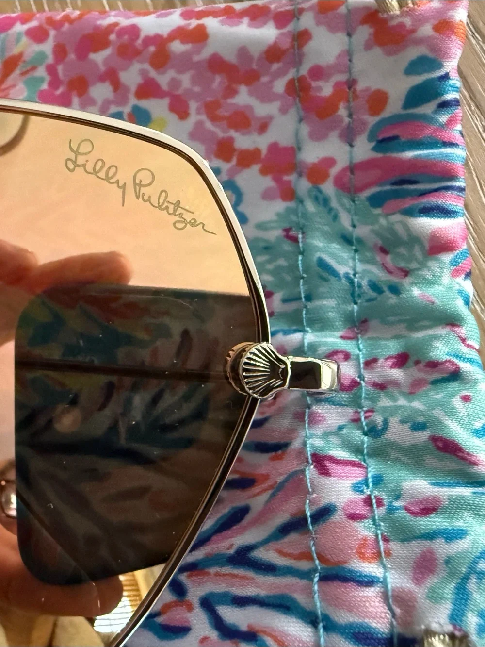 Lilly Pulitzer Marseille Gold Sunglasses